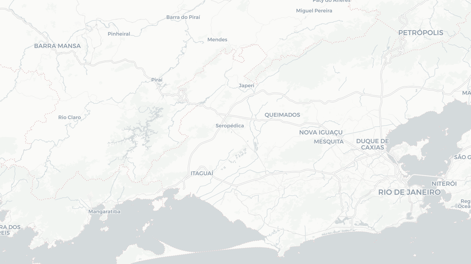 Mapa das unidades da Empada da Casa no RJ